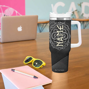 Viking Winged Dragon Tumbler With Handle Personalized TS04 Print Your Wear