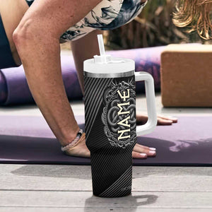 Viking Winged Dragon Tumbler With Handle Personalized TS04 Print Your Wear