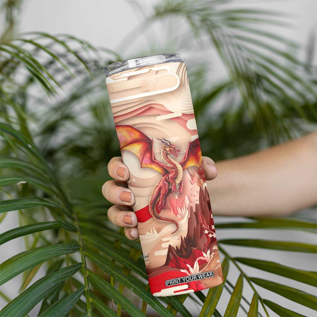 Dragon Quiling Paper Skinny Tumbler Personalized TS04 Print Your Wear