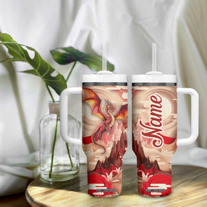 Dragon Quiling Paper Tumbler With Handle Personalized TS04 Print Your Wear