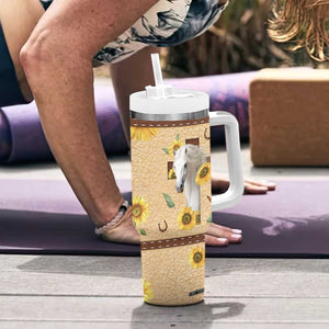 Horse Let Your Faith Be Bigger Than Your Fear Tumbler With Handle Personalized TS04 Print Your Wear