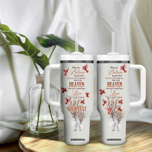 Cardinal When You Believe Beyond What Your Eyes Can See Tumbler With Handle Personalized TS04 Print Your Wear