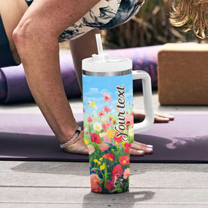 Retro Pug Tumbler With Handle Personalized TS04 Print Your Wear