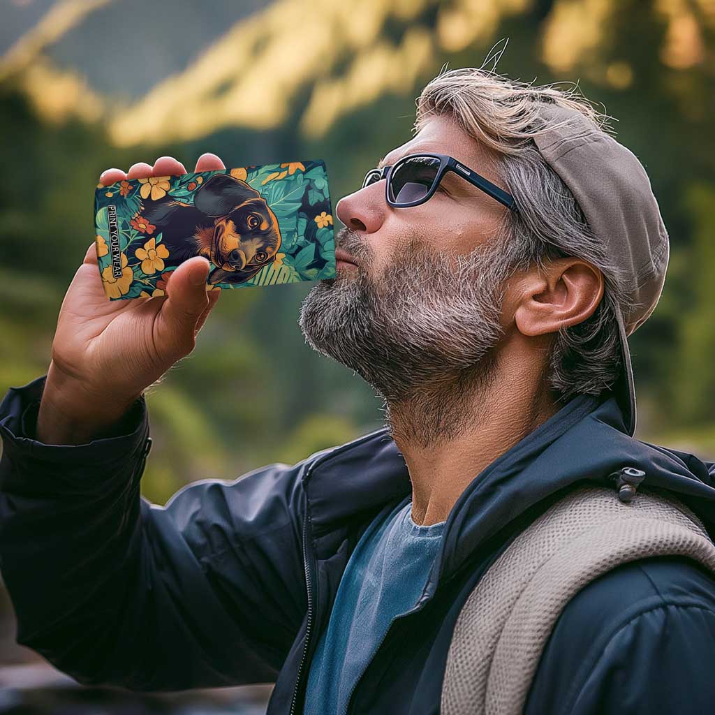 Retro Dachshund 4 in 1 Can Cooler Tumbler Personalized TS04 Print Your Wear