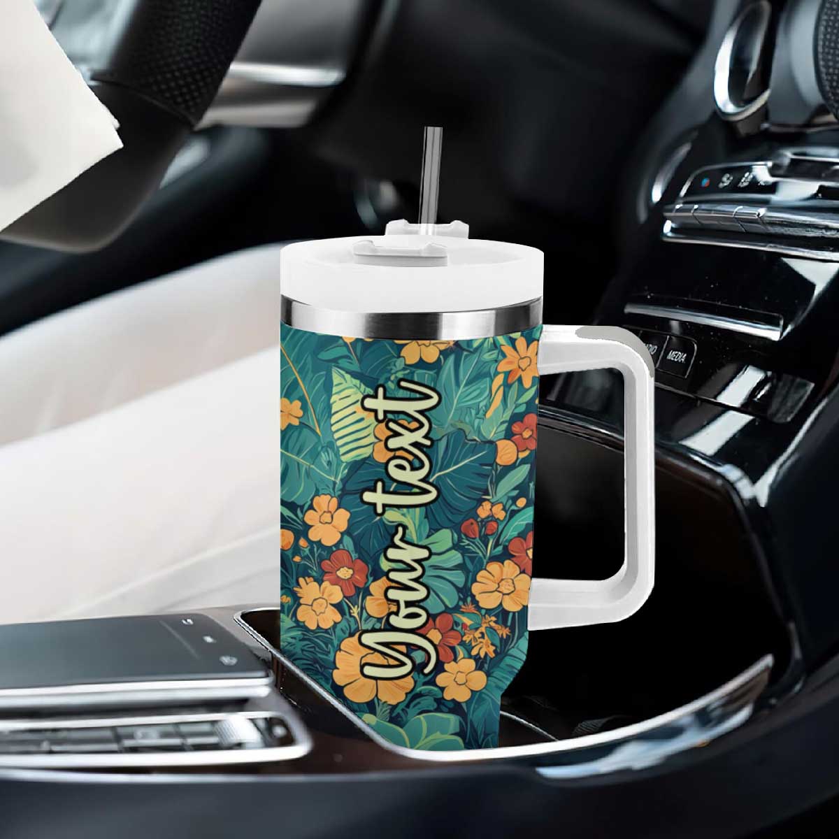 Retro Dachshund Tumbler With Handle Personalized TS04 Print Your Wear