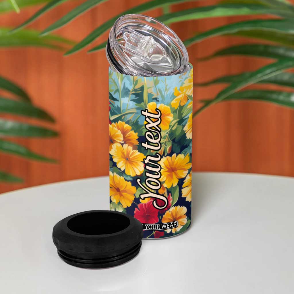 Retro Corgi 4 in 1 Can Cooler Tumbler Personalized TS04 Print Your Wear