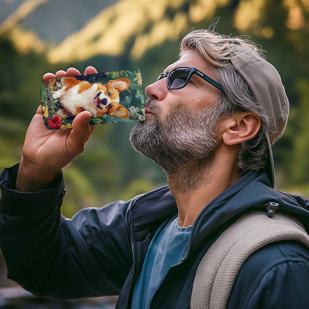 Retro Corgi 4 in 1 Can Cooler Tumbler Personalized TS04 Print Your Wear