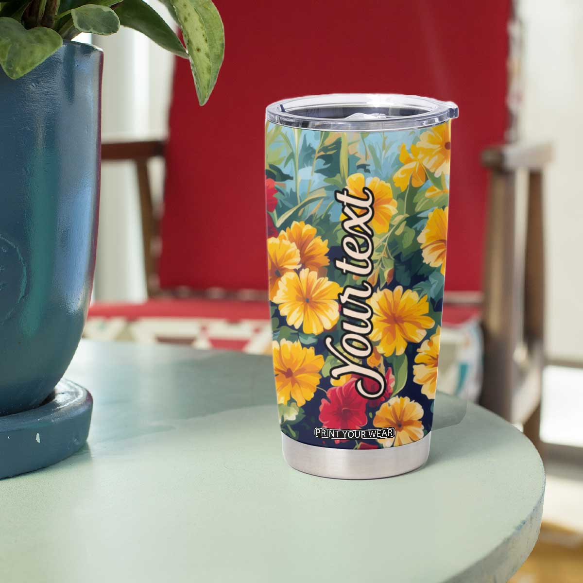 Retro Corgi Tumbler Cup Personalized TS04 Print Your Wear