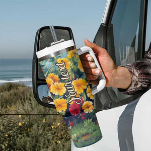 Retro Corgi Tumbler With Handle Personalized TS04 Print Your Wear
