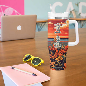 Retro Beagle Tumbler With Handle Personalized TS04 Print Your Wear