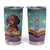 Cute Dachshund Reading Books Tumbler Cup Personalized TS04 Multicolor Print Your Wear