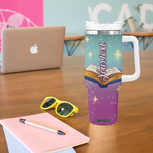 Cute Dachshund Reading Books Tumbler With Handle Personalized TS04 Print Your Wear