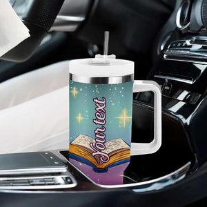 Cute Dachshund Reading Books Tumbler With Handle Personalized TS04 Print Your Wear