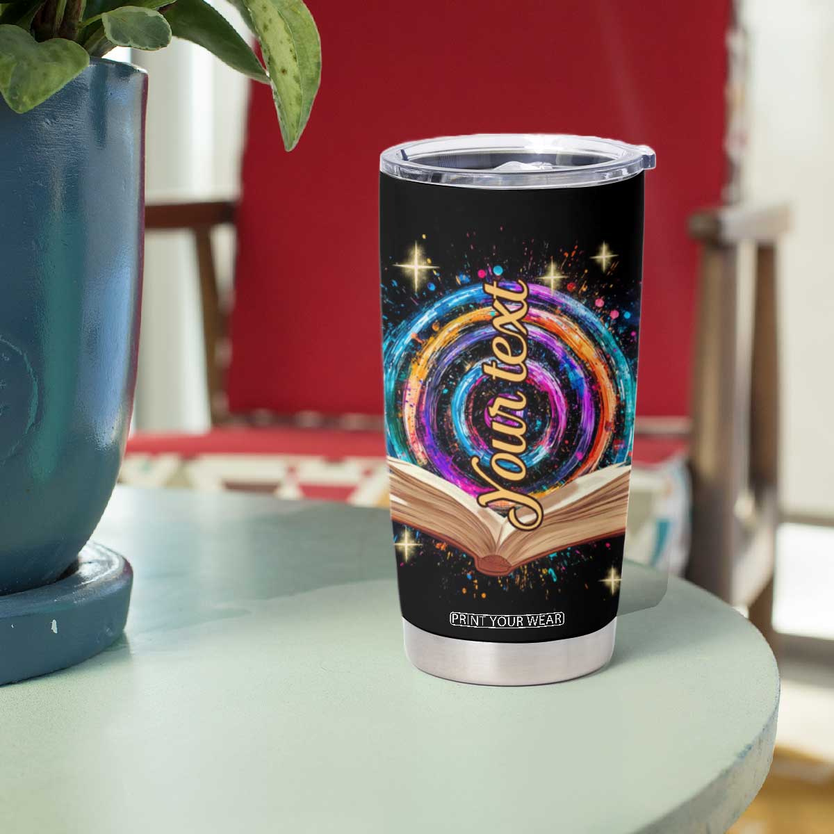 Cute Corgi Reading Books Tumbler Cup Personalized TS04 Print Your Wear