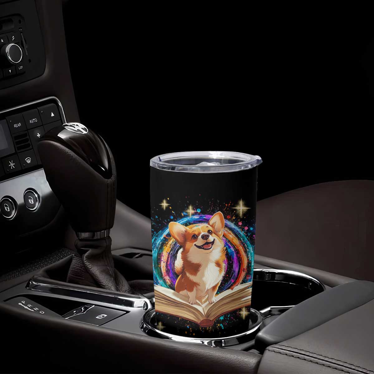 Cute Corgi Reading Books Tumbler Cup Personalized TS04 Print Your Wear