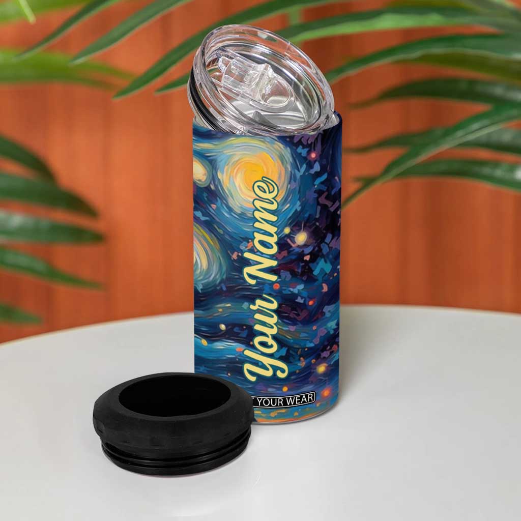 Giraffe Starry Night 4 in 1 Can Cooler Tumbler Personalized TS04 Print Your Wear