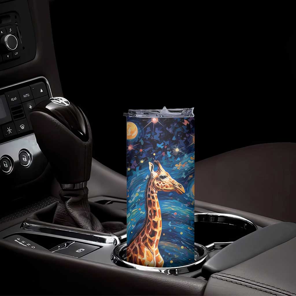 Giraffe Starry Night Skinny Tumbler Personalized TS04 Print Your Wear