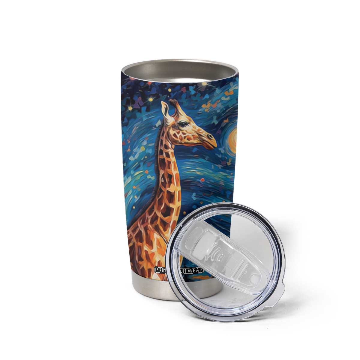 Giraffe Starry Night Tumbler Cup Personalized TS04 Print Your Wear