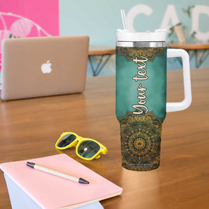 Mandala Tribal Elephant Tumbler With Handle Personalized TS04 Print Your Wear