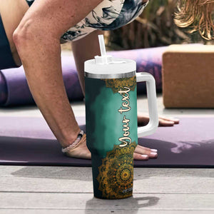 Mandala Tribal Elephant Tumbler With Handle Personalized TS04 Print Your Wear