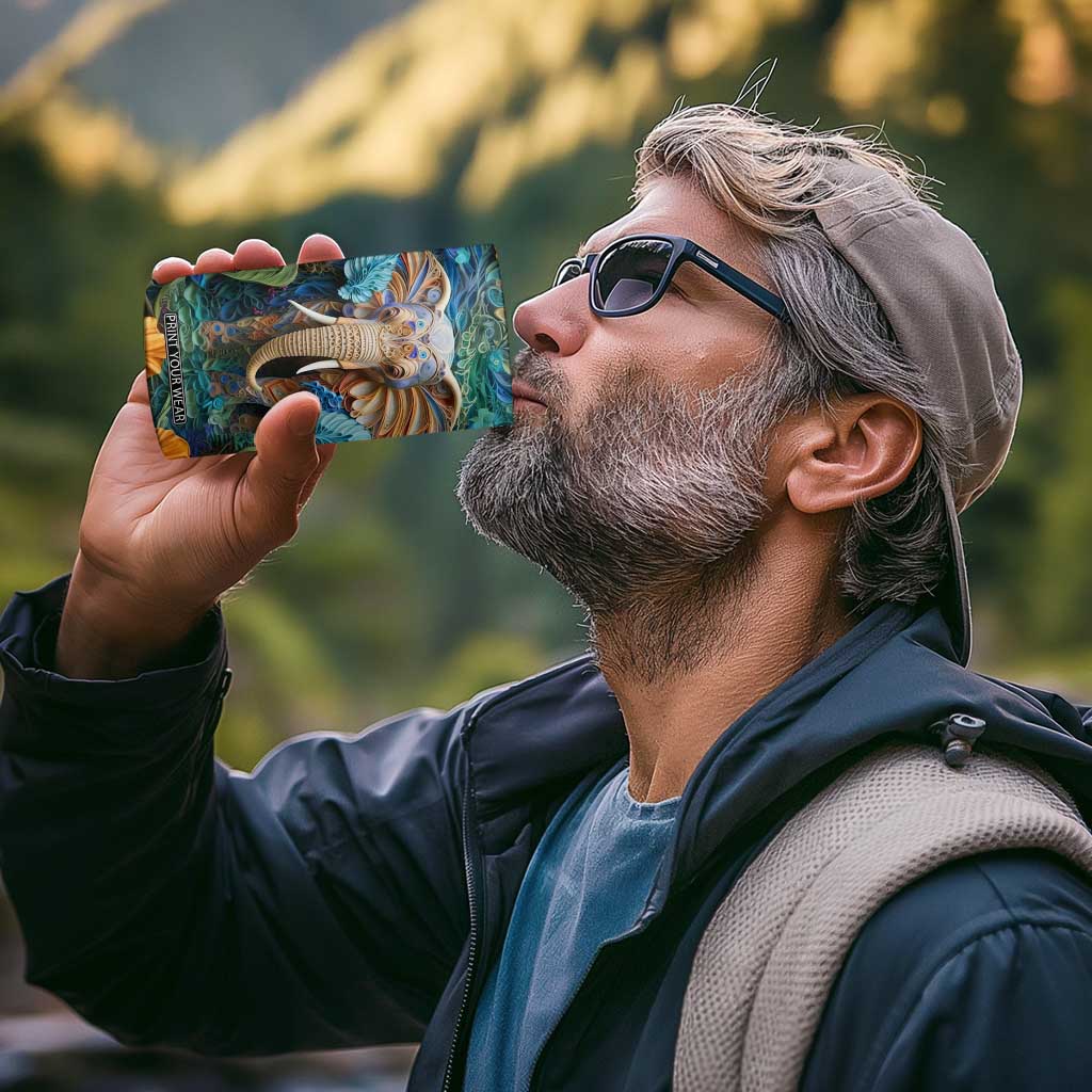 Elephant Paper Quiling 4 in 1 Can Cooler Tumbler Personalized TS04 Print Your Wear