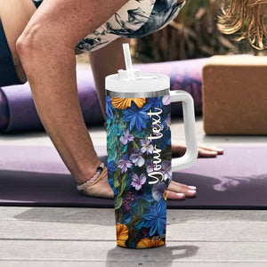 Elephant Paper Quiling Tumbler With Handle Personalized TS04 Print Your Wear