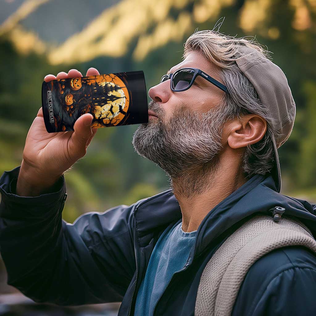 Autumn Halloween House 4 in 1 Can Cooler Tumbler Personalized TS04 Print Your Wear