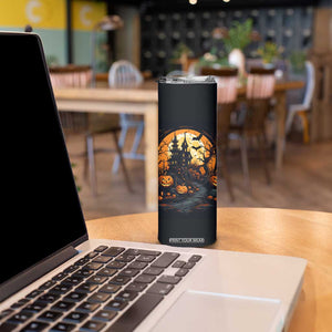 Autumn Halloween House Skinny Tumbler Personalized TS04 Print Your Wear