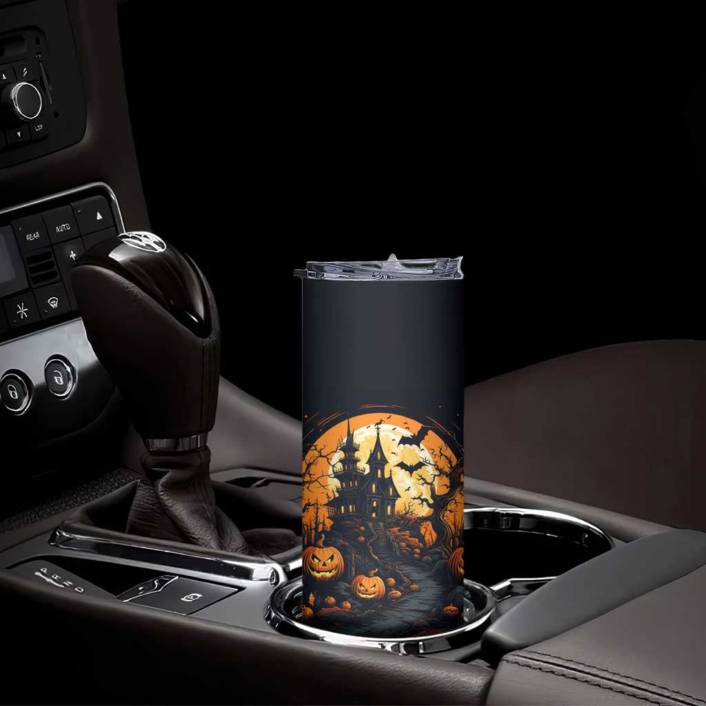 Autumn Halloween House Skinny Tumbler Personalized TS04 Print Your Wear
