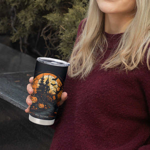 Autumn Halloween House Tumbler Cup Personalized TS04 Print Your Wear