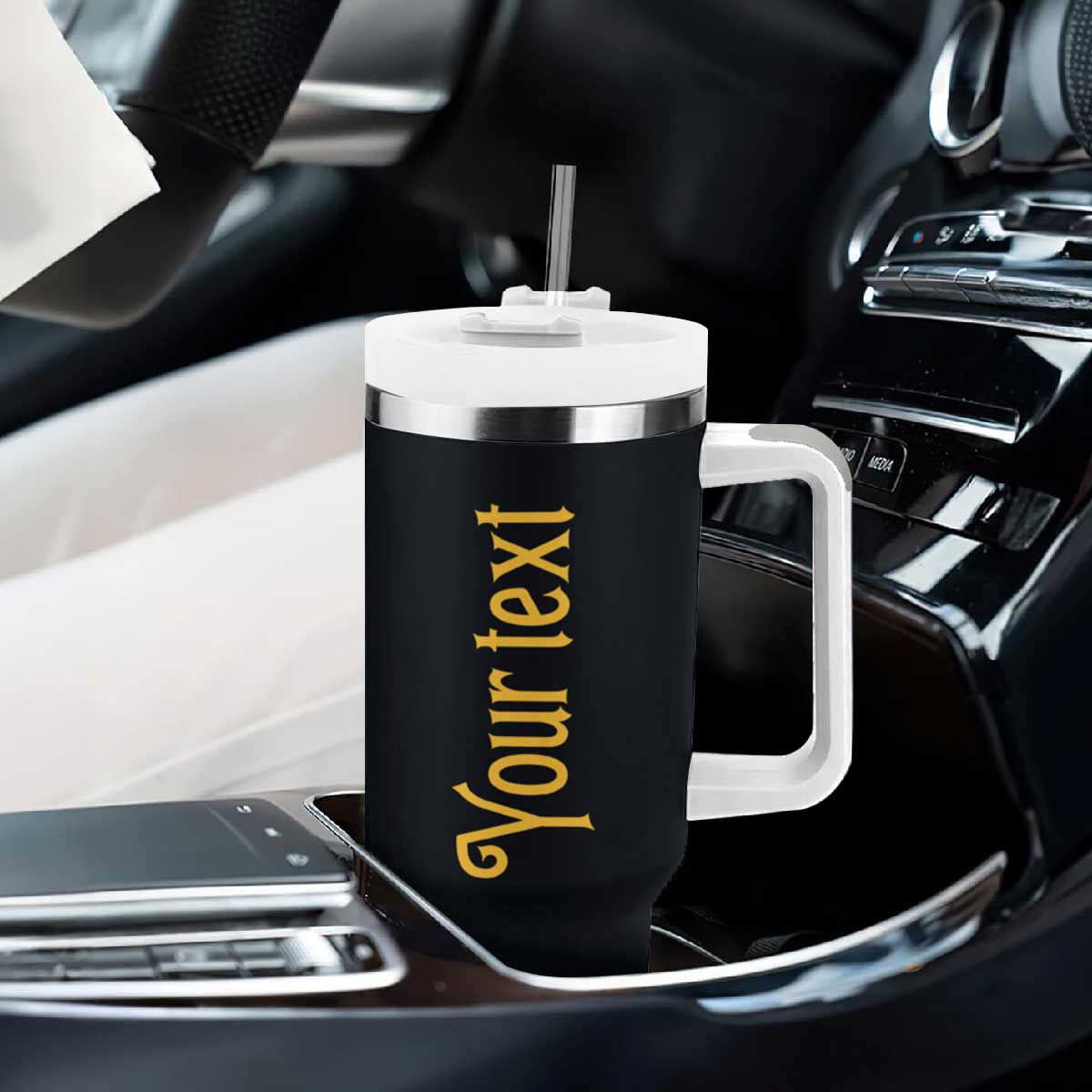 Autumn Halloween House Tumbler With Handle Personalized TS04 Print Your Wear