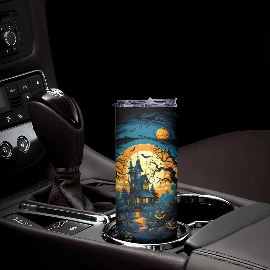 Autumn Halloween Horror House Skinny Tumbler Personalized TS04 Print Your Wear