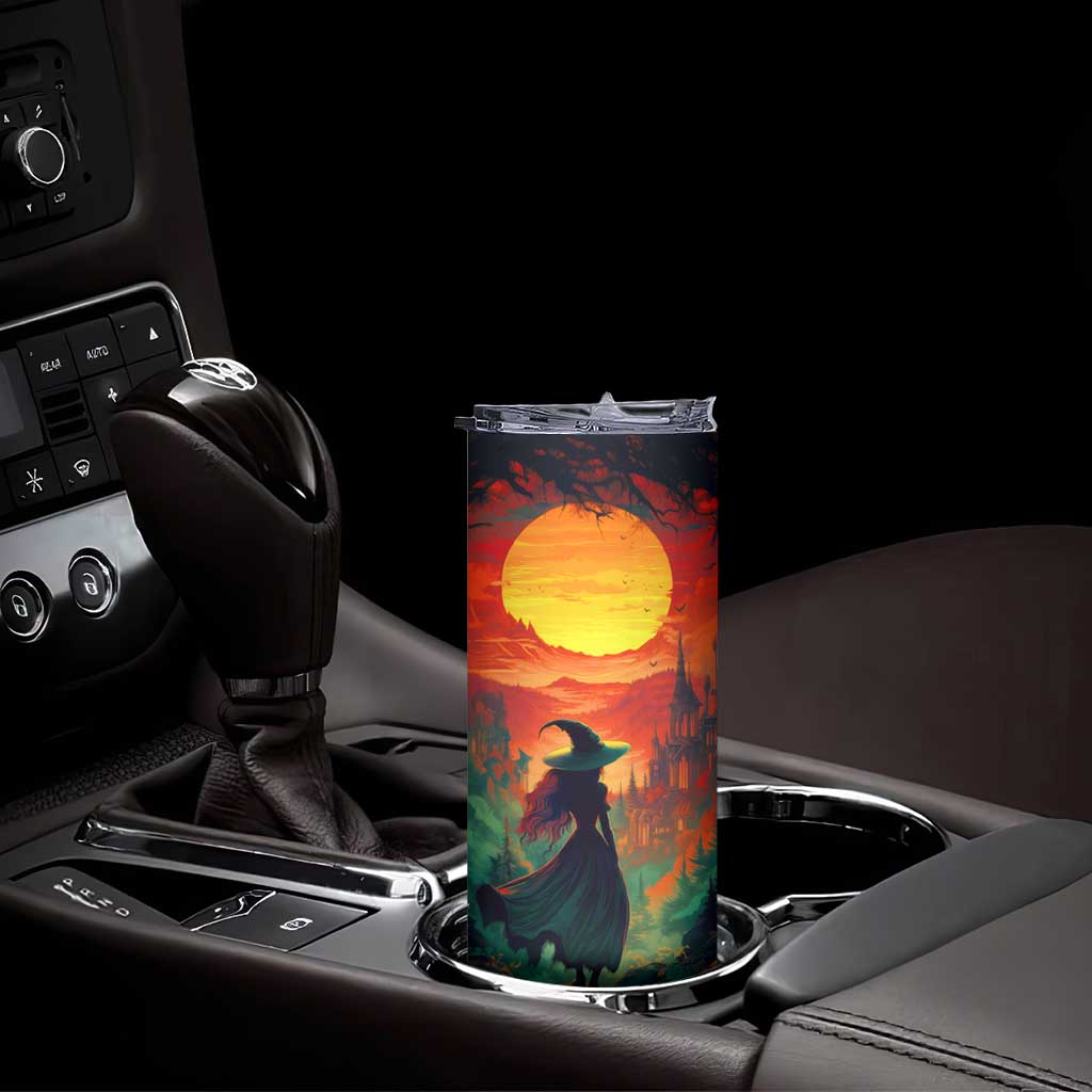 Witch Halloween Autumn Skinny Tumbler Personalized TS04 Print Your Wear