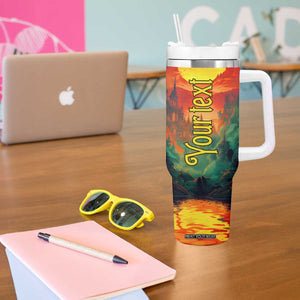 Witch Halloween Autumn Tumbler With Handle Personalized TS04 Print Your Wear