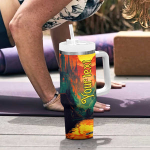 Witch Halloween Autumn Tumbler With Handle Personalized TS04 Print Your Wear