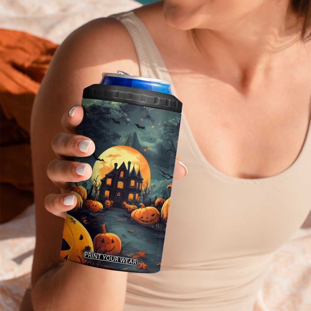 Halloween Pumpkin 4 in 1 Can Cooler Tumbler Personalized TS04 Print Your Wear