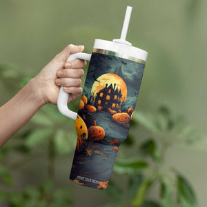 Halloween Pumpkin Tumbler With Handle Personalized TS04 Print Your Wear