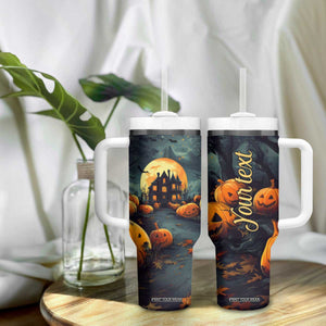 Halloween Pumpkin Tumbler With Handle Personalized TS04 Print Your Wear