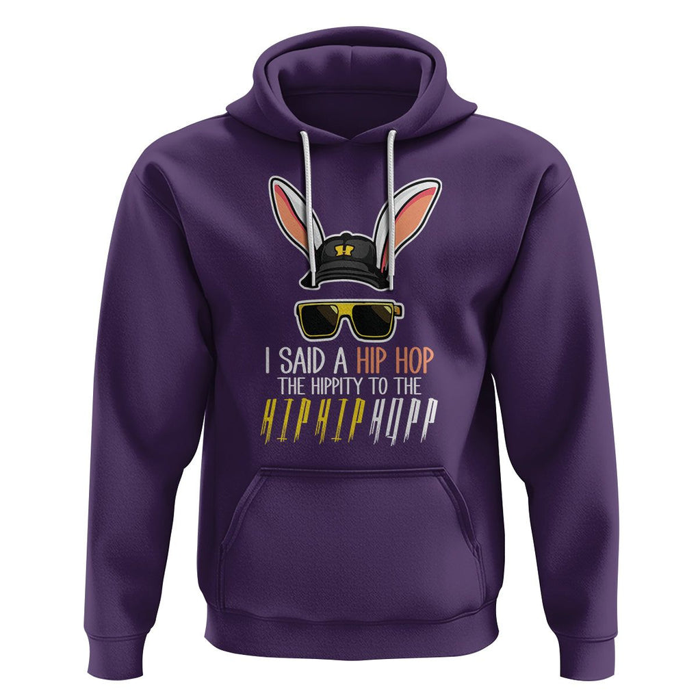 Easter Day Hoodie Bunny The Hippie To The Hip Hop TS09 Purple Printyourwear