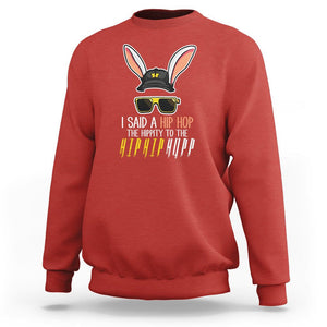 Easter Day Sweatshirt Bunny The Hippie To The Hip Hop TS09 Red Printyourwear