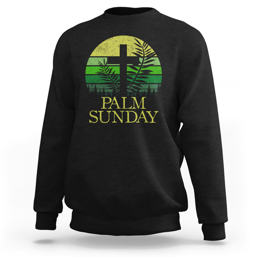 Palm Sunday Sweatshirt Christian Church Religion Holiday God Catholic TS09 Black Printyourwear