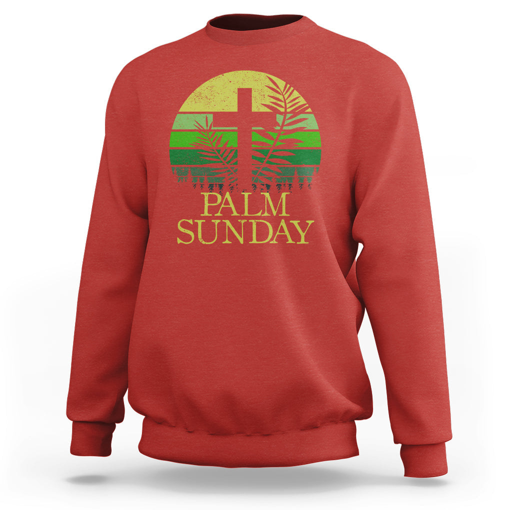 Palm Sunday Sweatshirt Christian Church Religion Holiday God Catholic TS09 Red Printyourwear