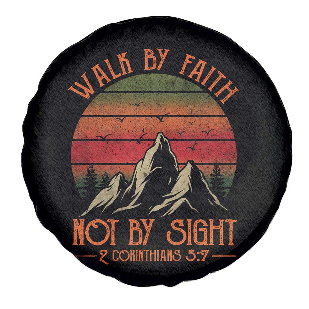 Christian Spare Tire Cover Walk By Faith Not By Sight TS09 Print Your Wear