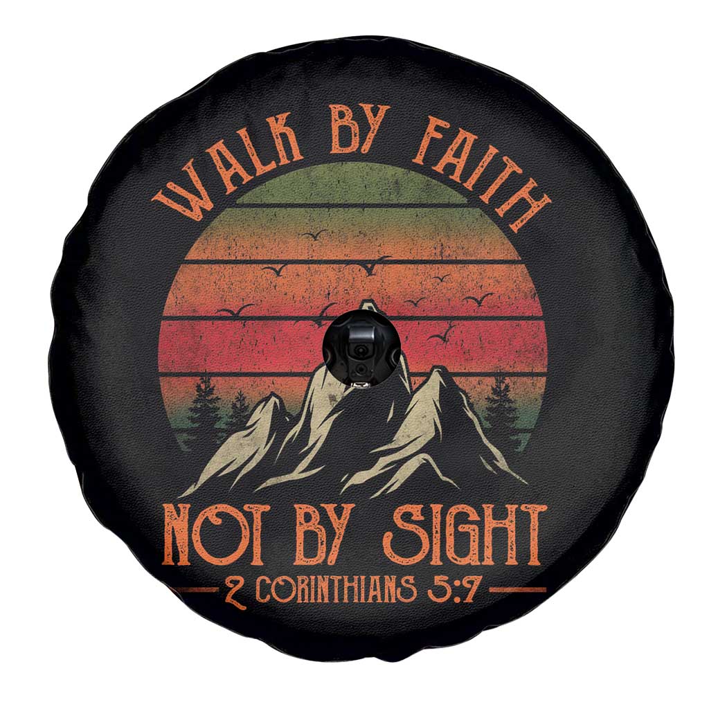 Christian Spare Tire Cover Walk By Faith Not By Sight TS09 Print Your Wear