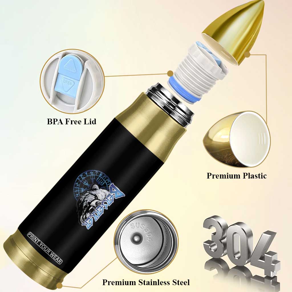 Viking Bullet Tumbler Berserk Bear Warrior Odin Norse Mythology TS09 Print Your Wear