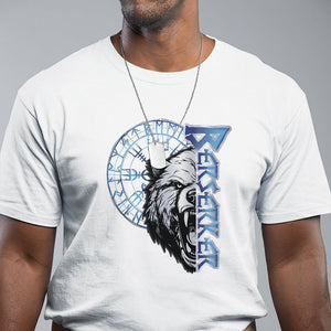 Viking T Shirt Berserk Bear Warrior Odin Norse Mythology TS09 White Printyourwear