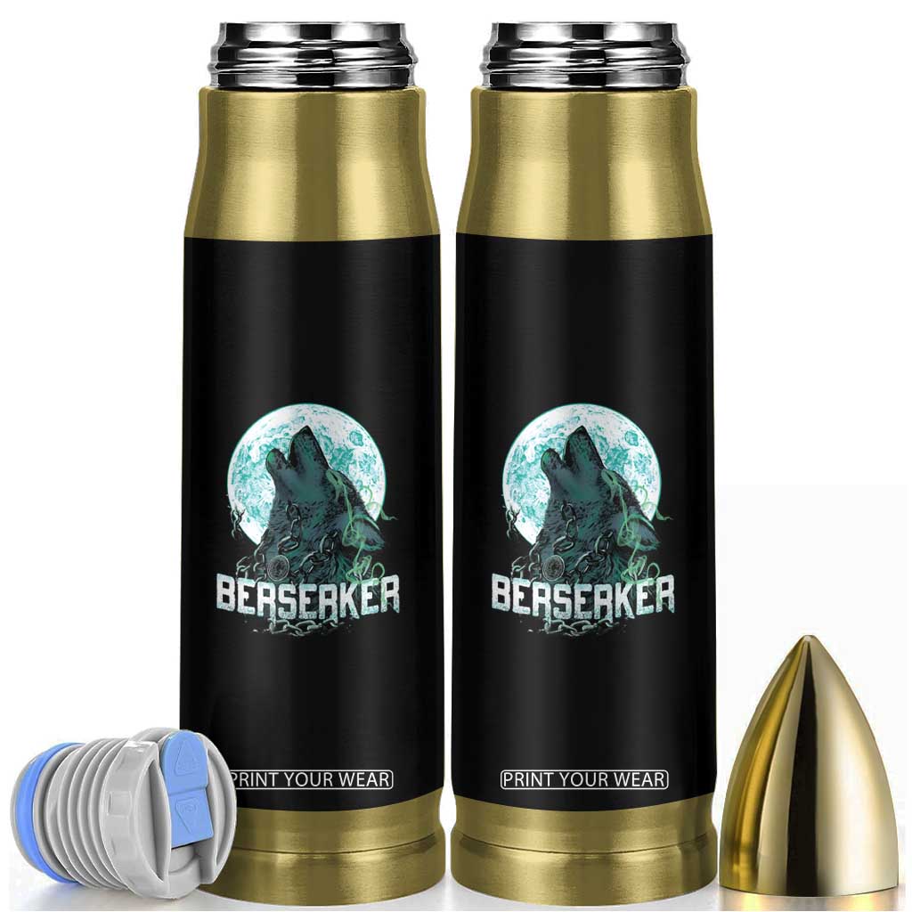 Viking Bullet Tumbler Berserk Wolf Warrior Odin Norse Mythology TS09 Black Print Your Wear