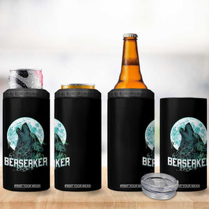 Viking 4 in 1 Can Cooler Tumbler Berserk Wolf Warrior Odin Norse Mythology TS09 Print Your Wear