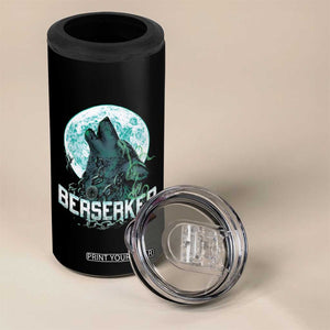 Viking 4 in 1 Can Cooler Tumbler Berserk Wolf Warrior Odin Norse Mythology TS09 Print Your Wear
