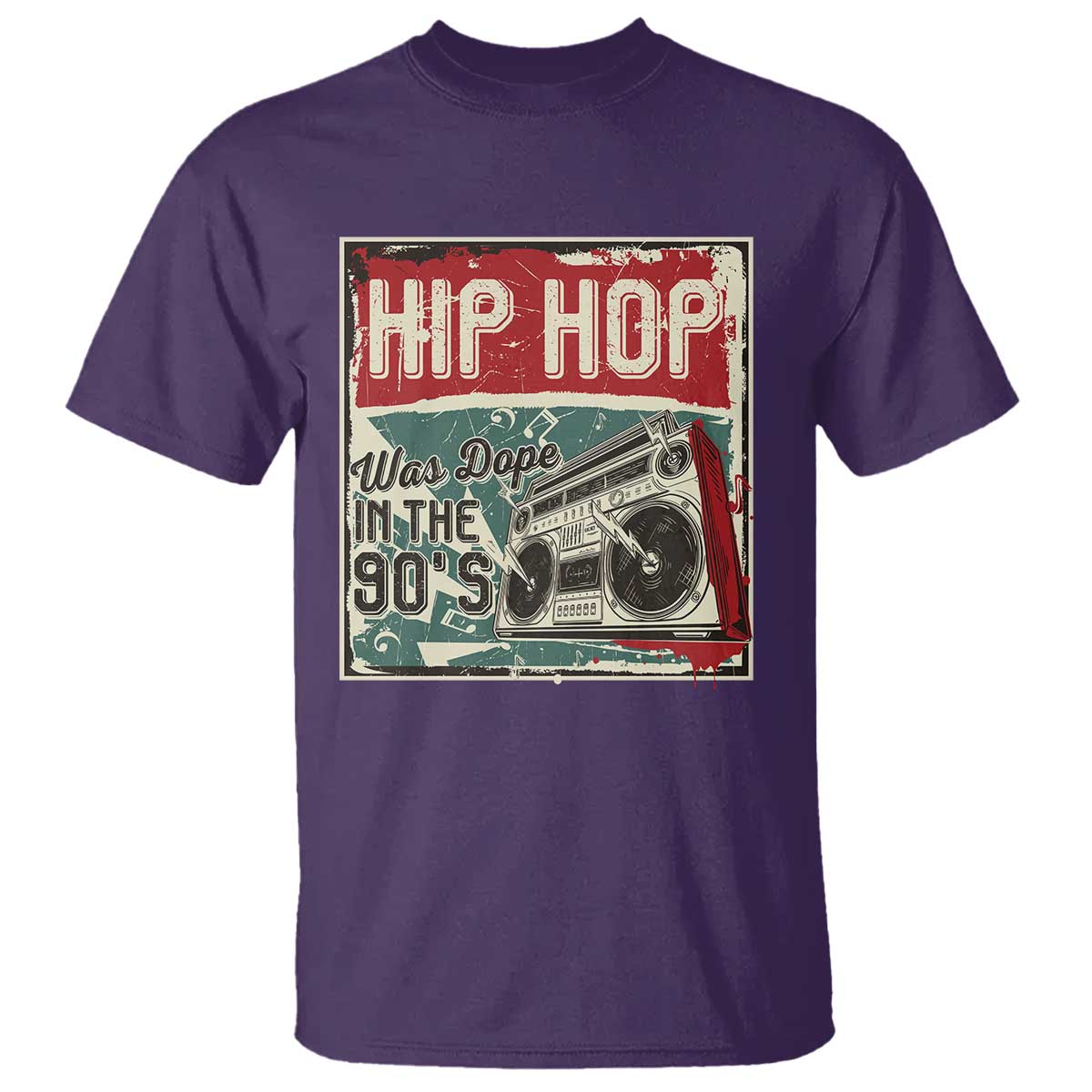Hip Hop Was Dope In The 90's T Shirt TS09 Purple Print Your Wear